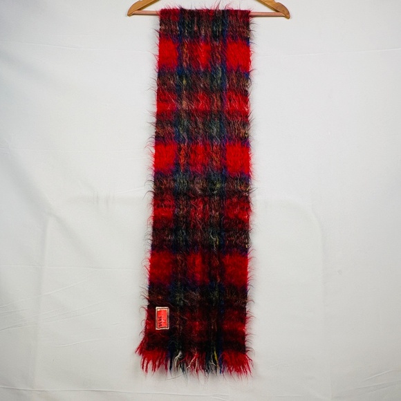 Royal Steward VTG Unisex Scarf Mohair blend Scotland Cozy Luxe Tartan Plaid - Picture 6 of 11